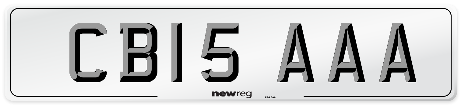 CB15 AAA Number Plate from New Reg